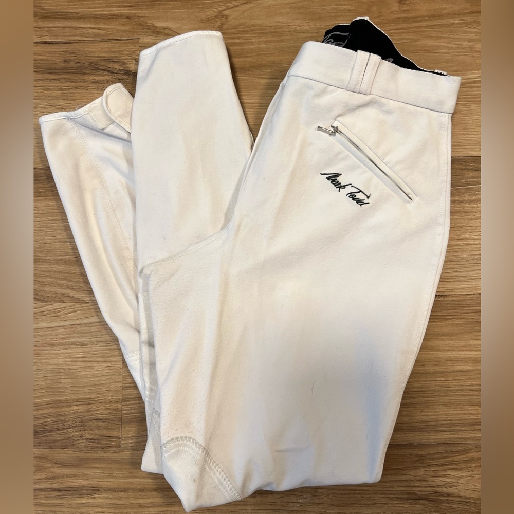 Mark Todd White Competition Breeches Size 30